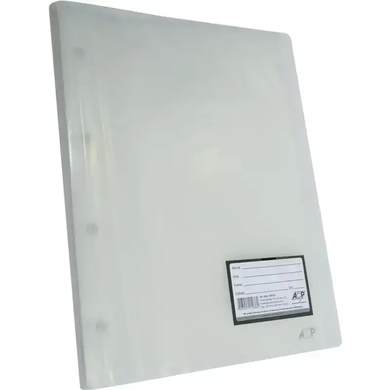 Pasta Catálogo PP 10 Envelopes Cristal ACP