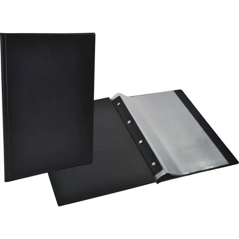 Pasta Catálogo Preta Com 10 Envelopes Finos ACP