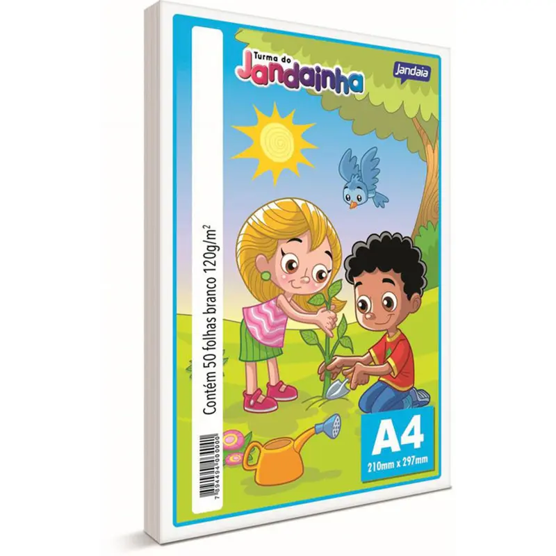 Papel Jandainha A4 Branco 120g - Pacote com 50 Folhas